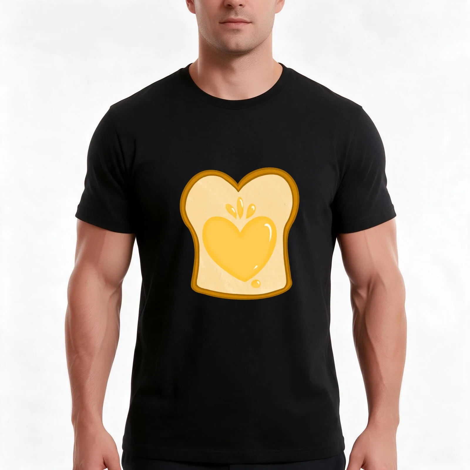 Yizhan Bread Supremacy T-Shirt Summer Casual Cotton Tee Oversized Streetwear Tops Vintage Graphic Print Unisex Men Women