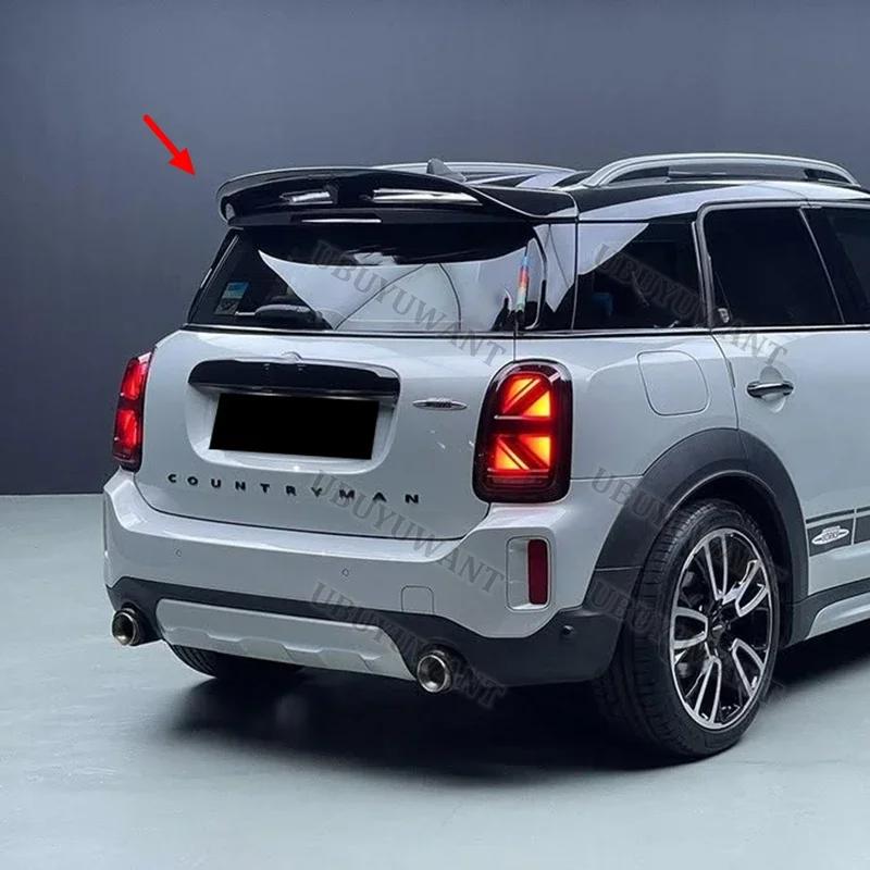 For MINI COUNTRYMAN F60 2017-2023 Carbon Fiber Rear Trunk Boot Spoiler Wing Lip Car Rear Wings