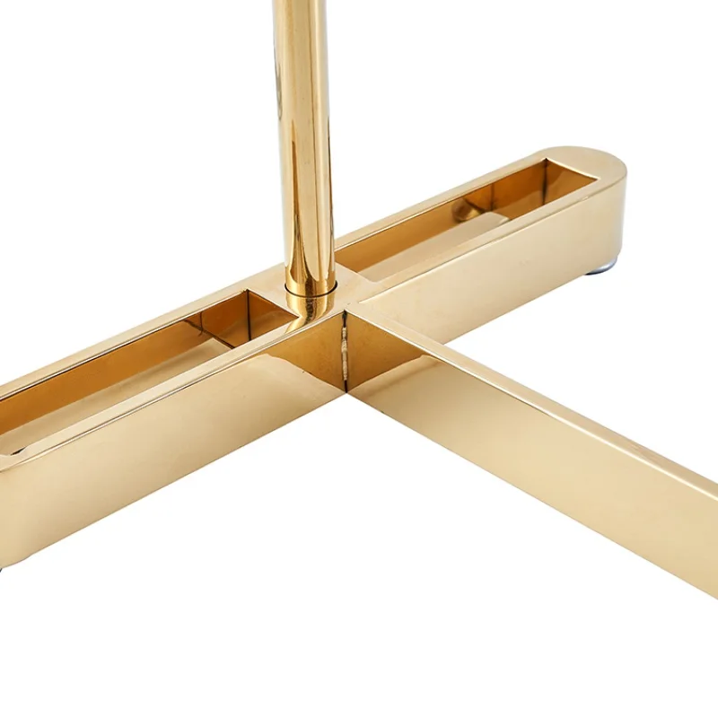 Gold Metal vestuário Display Rack, High Sense, personalizado, luxo