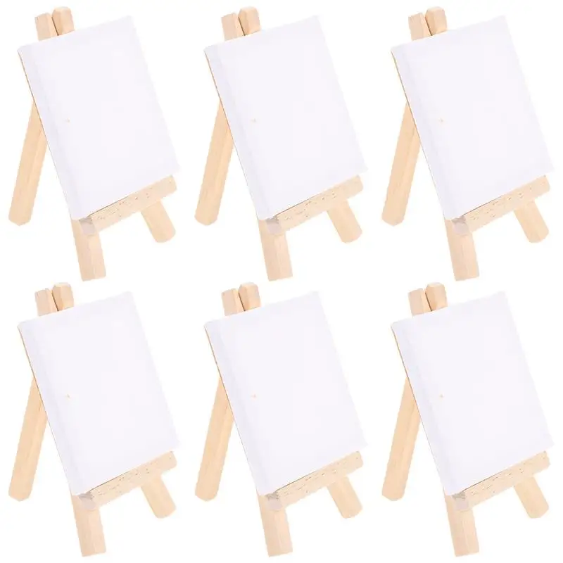 madeira mesa cavaletes para pintura frame desktop display stand titular do cartao de casamento criancas pintura artesanato pcs 12 pcs 01