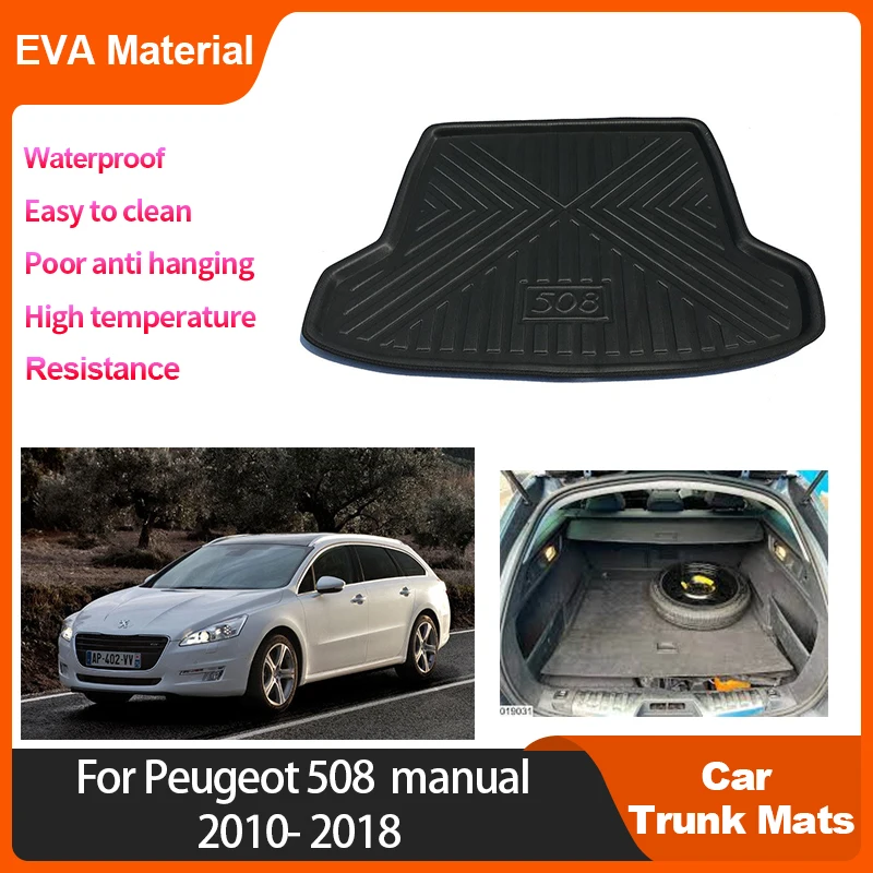 

Trunk Mat For Peugeot 508 SW 508SW 2010 2012 2013 2014 2015 2016 2017 2018 Accessorie Waterproof Trunk Storage Pad Anti-dirty