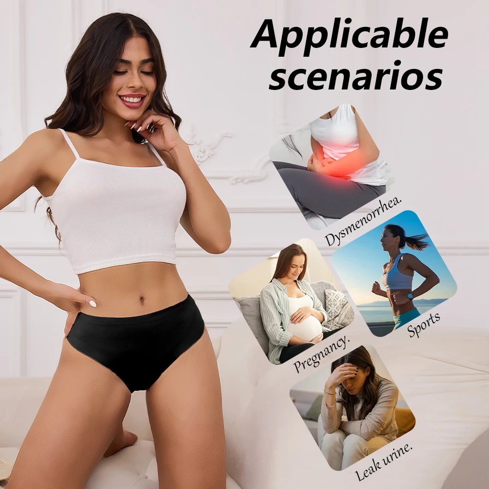 

Бесшовное нижнее белье для периода тяжелого потока, женские трусики, менструальные штаны, сексуальные герметичные амортизирующие трусы для недержания, дропшиппинг