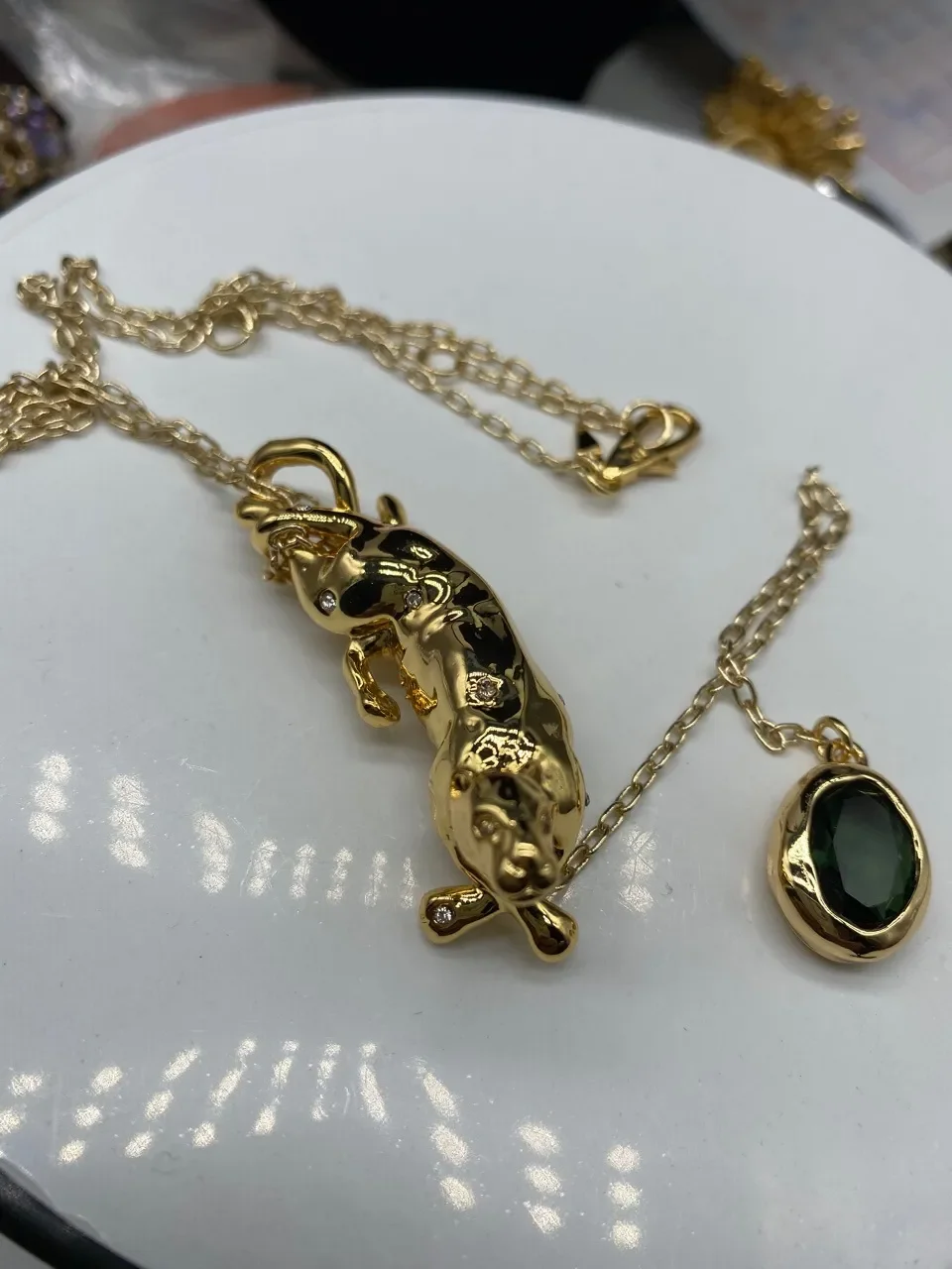 

European And American Fashion Leopard Necklace Retro Design Jewelry For Woman 2022 Trend