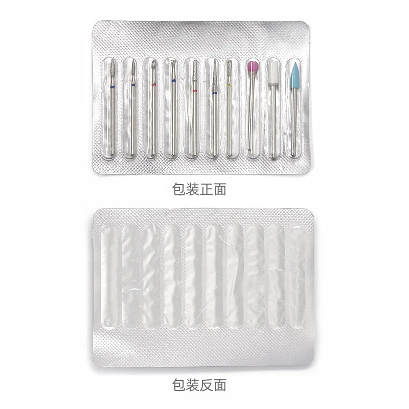 10 قطعة/المجموعة مسمار أظافر ماسية مجموعة لقمة مثقاب قاطعة المطحنة ل مانيكير الروتاري لدغ ملف الأظافر الكهربائية أداة إزالة الجلد الميت