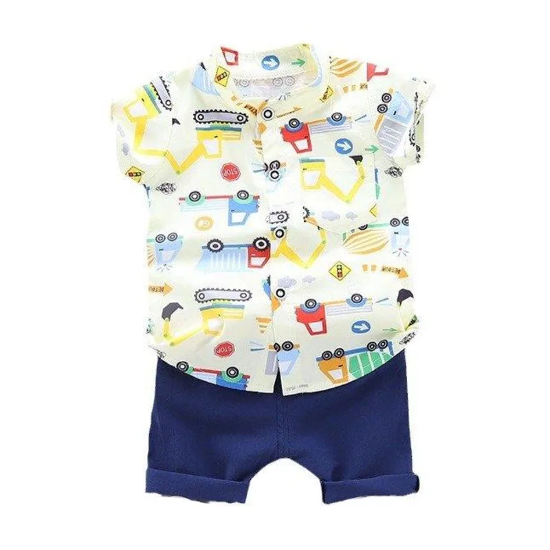 

New Summer Baby Boys Clothes Suit Children Cartoon Shirt Shorts 2Pcs/Set Infant Sports Outfits Toddler Costume Kids Tracksuits
