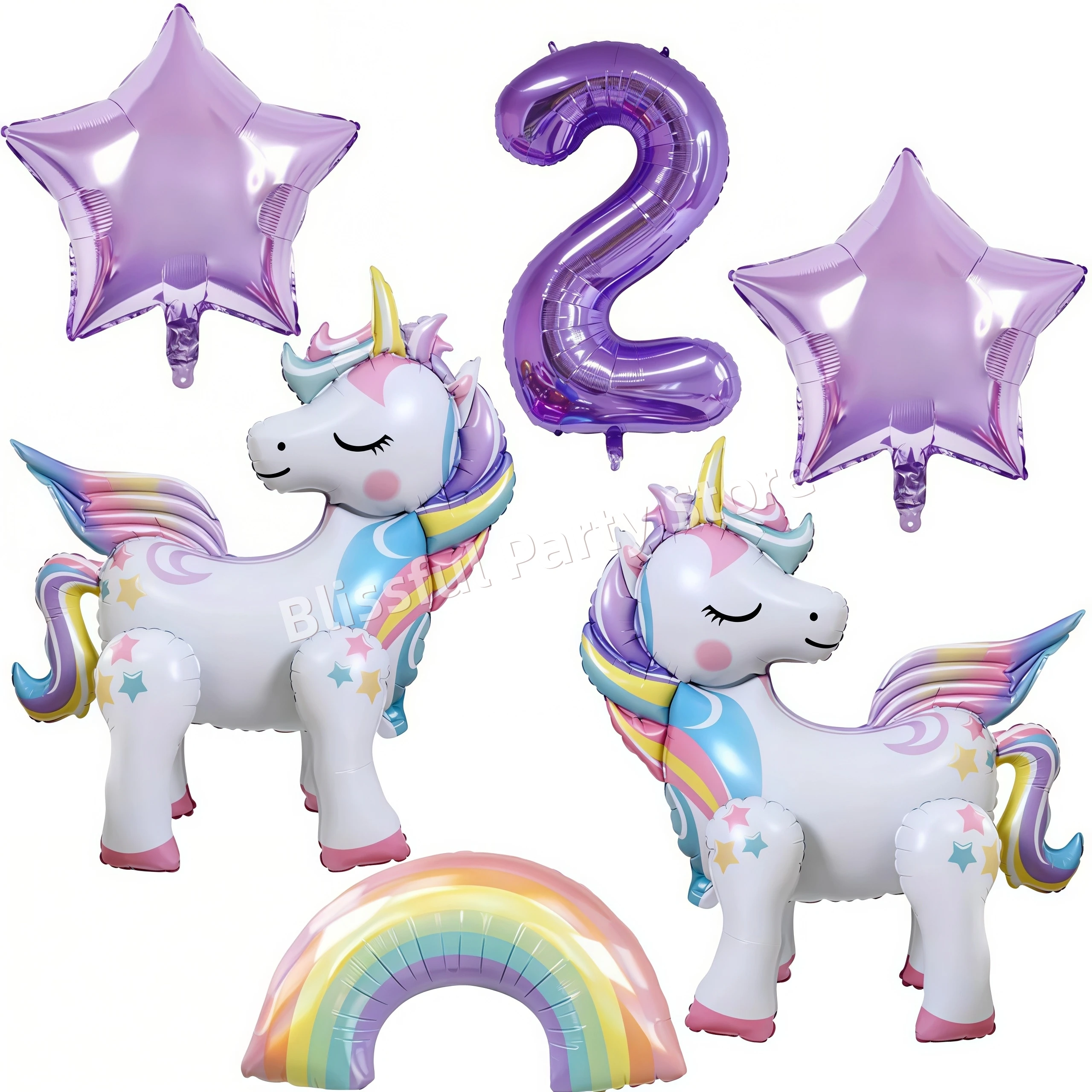 Eenhoorn Ballonnen Verjaardag Decoratie Regenboog Eenhoorn Folie Ballon Feestartikelen Kamer Decor Kinderen Meisjes Gunst Baby Douche Globos