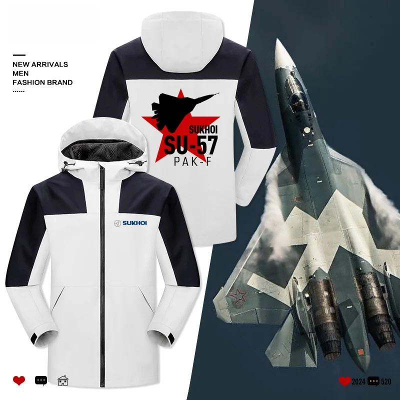

Мужская куртка-бомбер Sukhoi Su-57 пятого поколения, военная, из полиэстера с антистатической обработкой, ветрозащитная, рабочая одежда