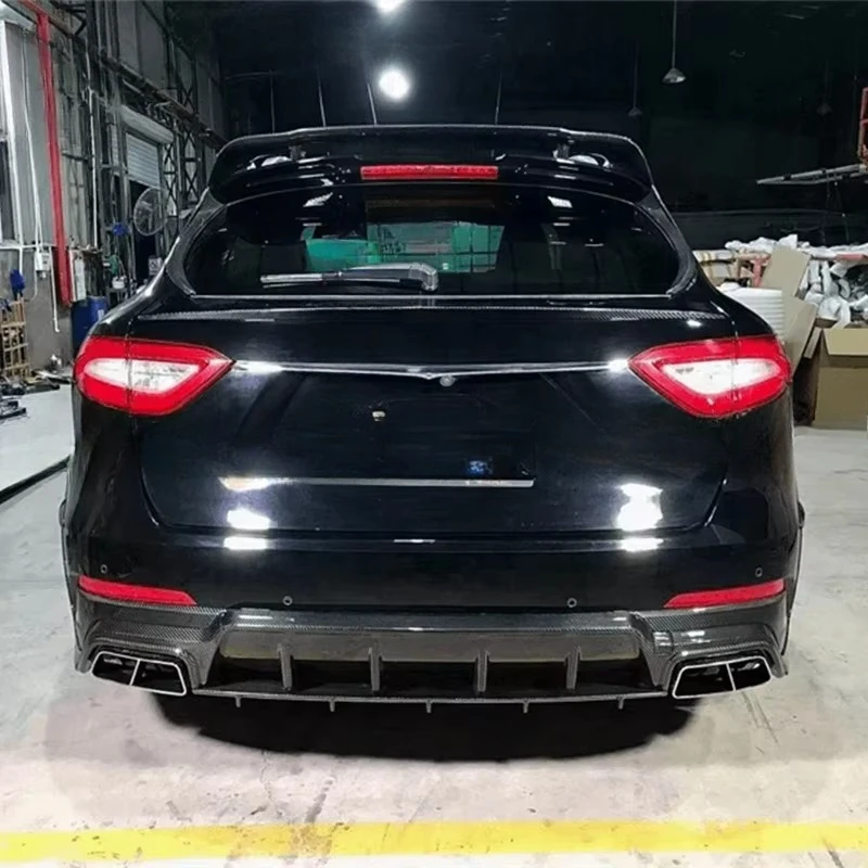 Auto Accessories Dry Carbon Side Skirts Front Lip Body Kit for Levante Upgrade to MSY Style Wide Fender Flares Body Kit