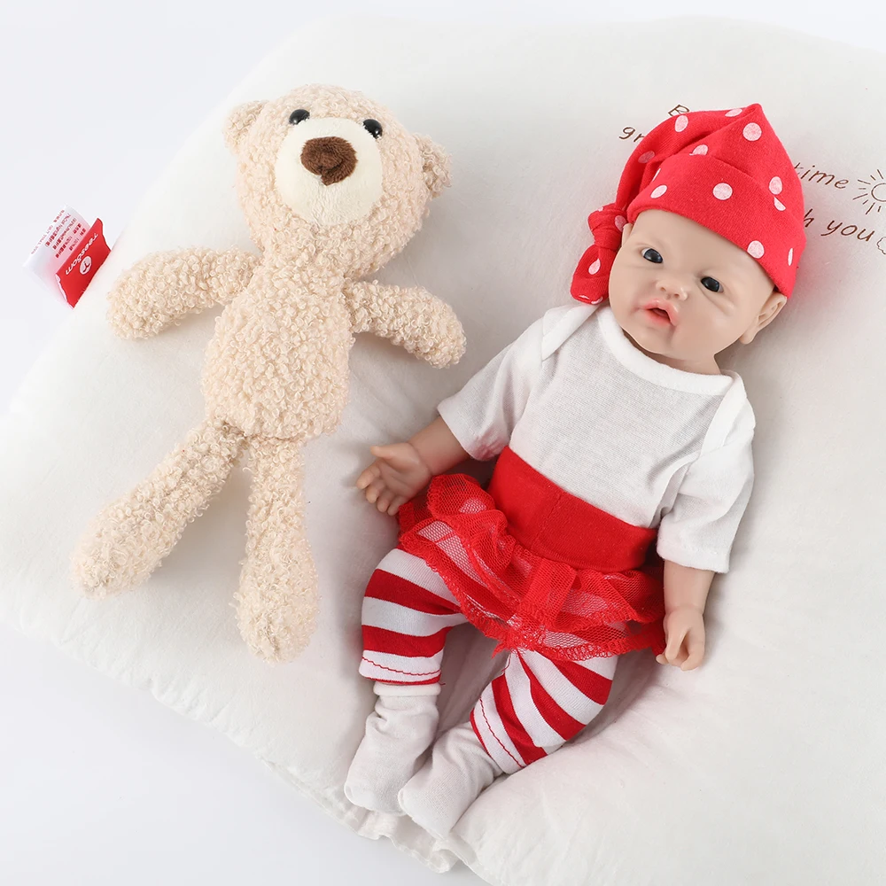 IVITA WG1526 10インチ全身シリコンリボーンドール、100%柔らかいリアルな未塗装DIYペイント可能ブランクドールおもちゃ（子供向け）