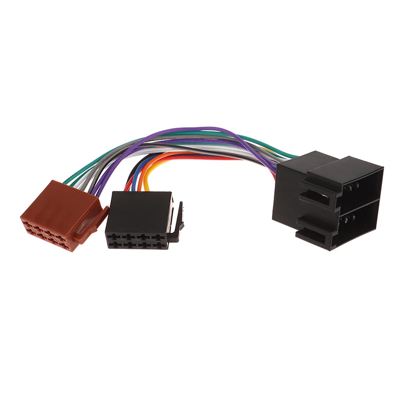 1 قطعة نول الرصاص ذكر إلى أنثى كابلات الموصلات ISO محول للجولف MK4 A6 راديو السيارة ستيريو سلك تسخير محول