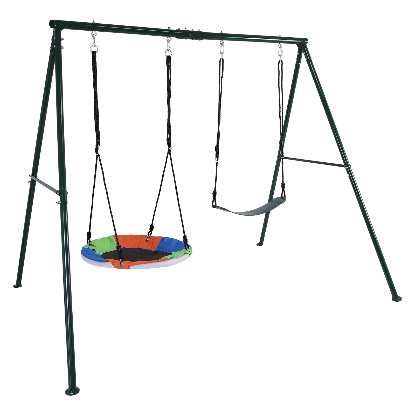 Multifunctioneel schommelframe Slijtvast driehoekig frame Hangmatriem Multifunctioneel voor kleuterschool Winkelcentrum Park