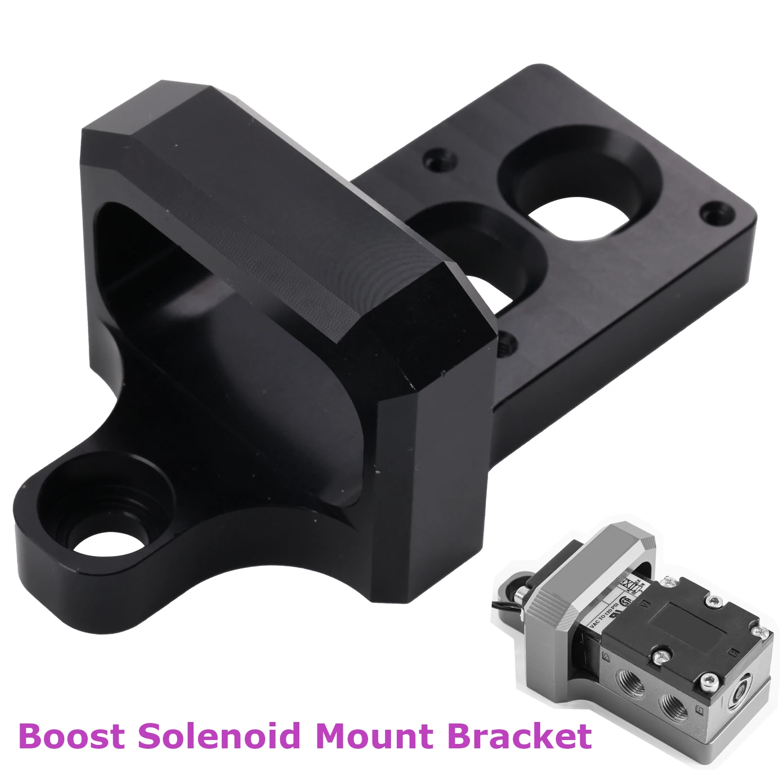 

Легко монтируемый кронштейн для крепления соленоида повышения, 4-портовая алюминиевая заготовка для MAC, 4-портовый контроллер повышения, универсальный держатель