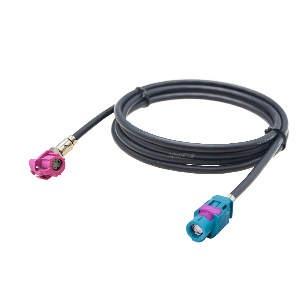 1Pcs Car LVDS Video Line Cable for Mercedes-Benz Audi Navigation GPS Audio Wire 4 Pin HSD Fakra Type Cable 10cm-10m