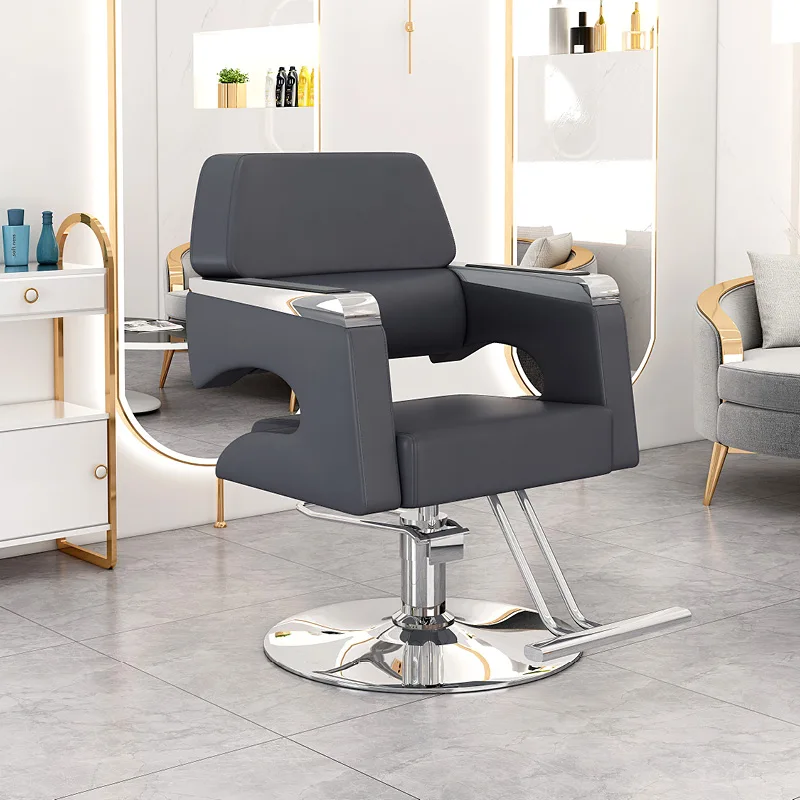 Professional Podiological Armchair Luxury Chair Leather Professional Hairdressing Washer Taburetes Con Ruedas Salon Furniture