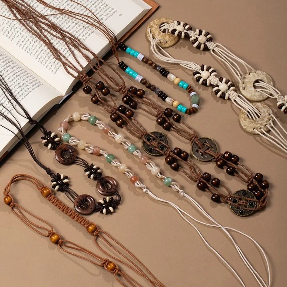 New Bohemian Butterfly Tassel Waist Chain Flower Pattern Beads Vintage Belt Y2K Hip Chain Women