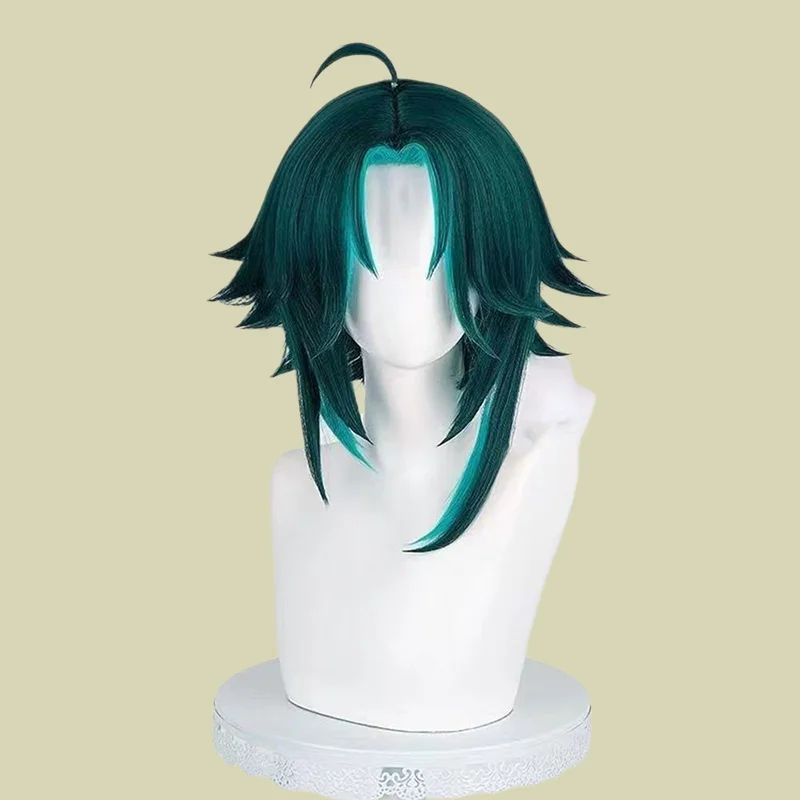 Genshin Impact Xiao Cosplay Wig Vigilant Yaksha Long Hair Crimson Version Custom Color Easy to Style