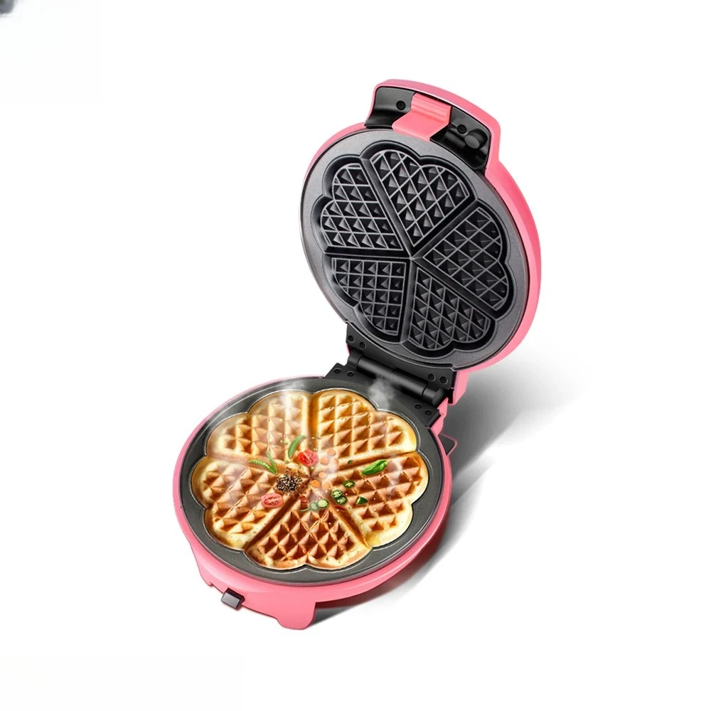 Multi-purpose 8 Molds Electricity Cake Clang Cartoon Cakes Maker Crisp Egg Roll Baking Machine