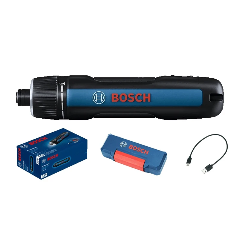 BOSCH GO 3 New 3.6V Intelligent Electric Screwdriver Portable Light Press Type With USB Charging Cable Wrench Set Combination