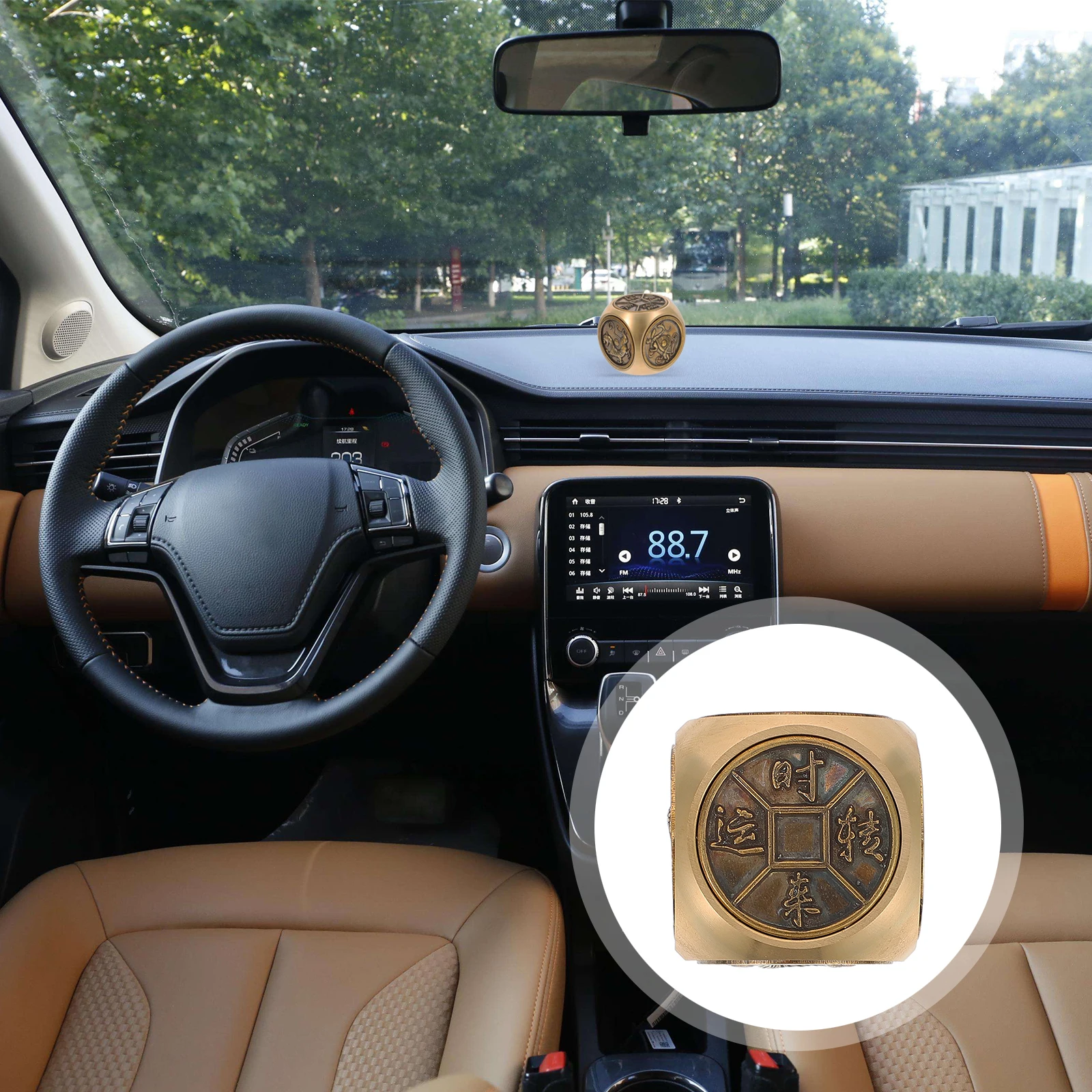 

Brass Fidget Desktop Decor For Home Office Car Mini Craft Ornament Gift