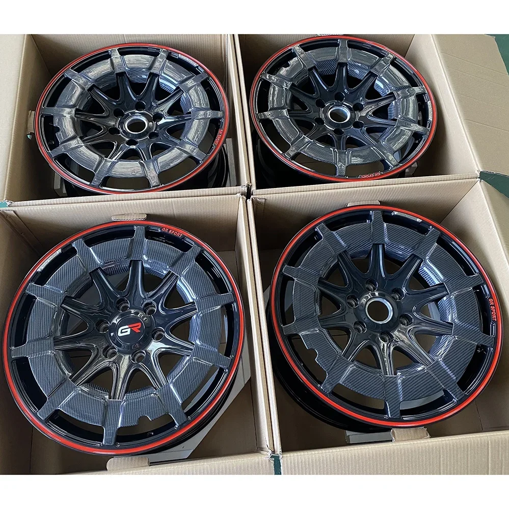 Brand Factory Direct 21 22 23 24 Inch Forged Custom Alloy Car Wheels With Carbon Fiber Cover