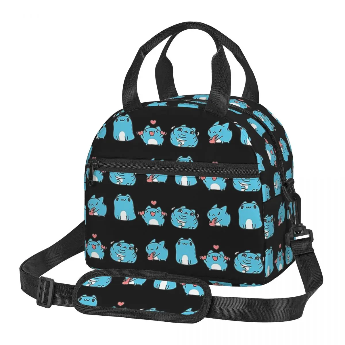 Bugcat Capoo Insulated Lunch Bag for School Bento Storage Food Boxes Leakproof Cooler Thermal Lunch Box Tote