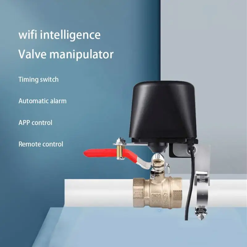 Tuya US Zigbeei Valve Manipulator Water Valve Air Valve Controller، متوافق مع Amazon Alexa وGoogle Home وTmall Genie