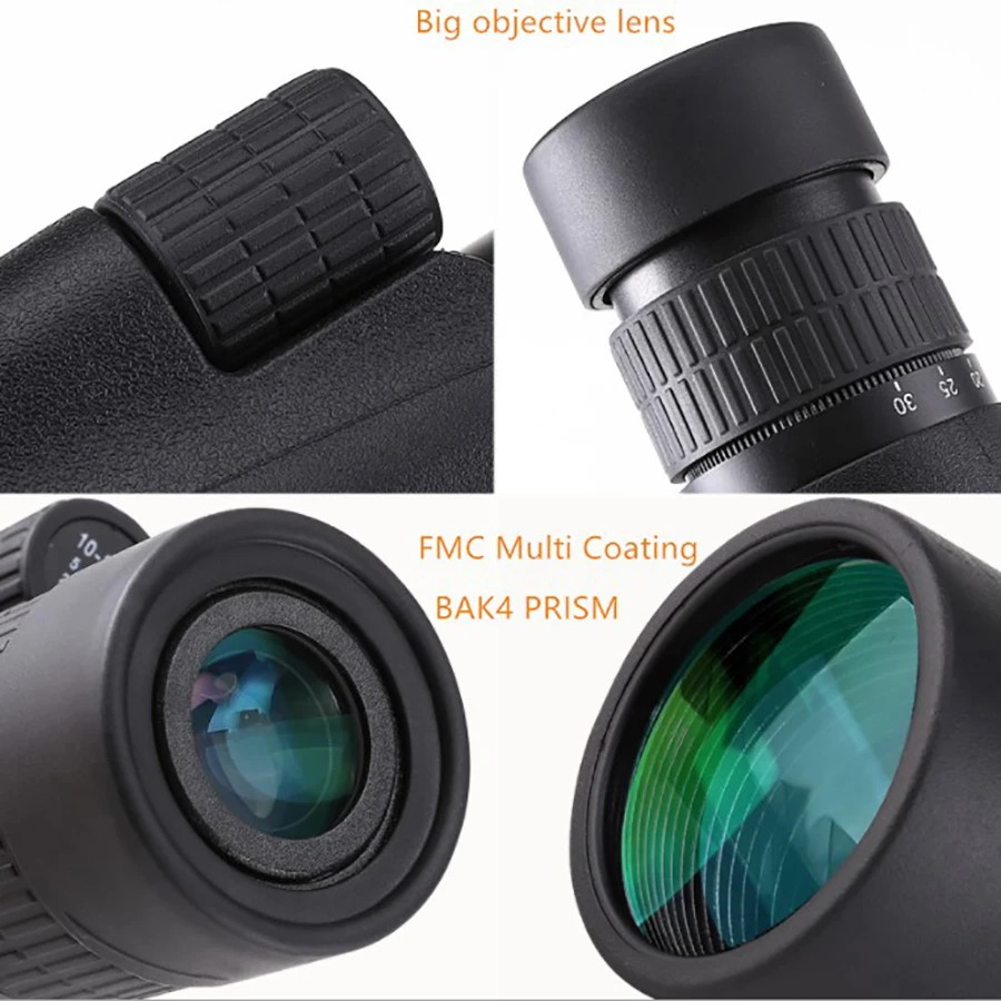 Powerful Monocular BKA4/FCM Long Range 10-30×50 Pocket Spotting Zooming Telescope Eyeglass For Hunting Camping Tourism Hunting