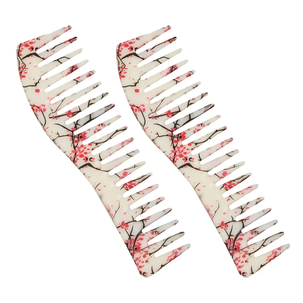 

2Pcs Anti Static Hair Styling Combs Household Men Oil Control Tooth Detangling Brushes Smooth Hair Care Tooth Comb