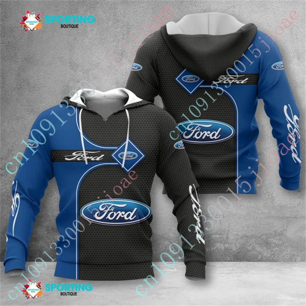 Ford Oversize Zip Hoodies Unisex Clothing Casual Hoodies For Men Women Harajuku Pullover Top Anime Sweatshirt Custom Logo