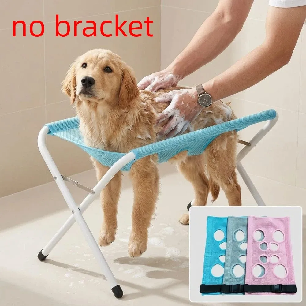 Breathable Pet Grooming Hammock Sling Cloth Multi-hole Quick Dry Cat Nail Trimming Hammock Mesh Plastic Buckle Adjustable Strap