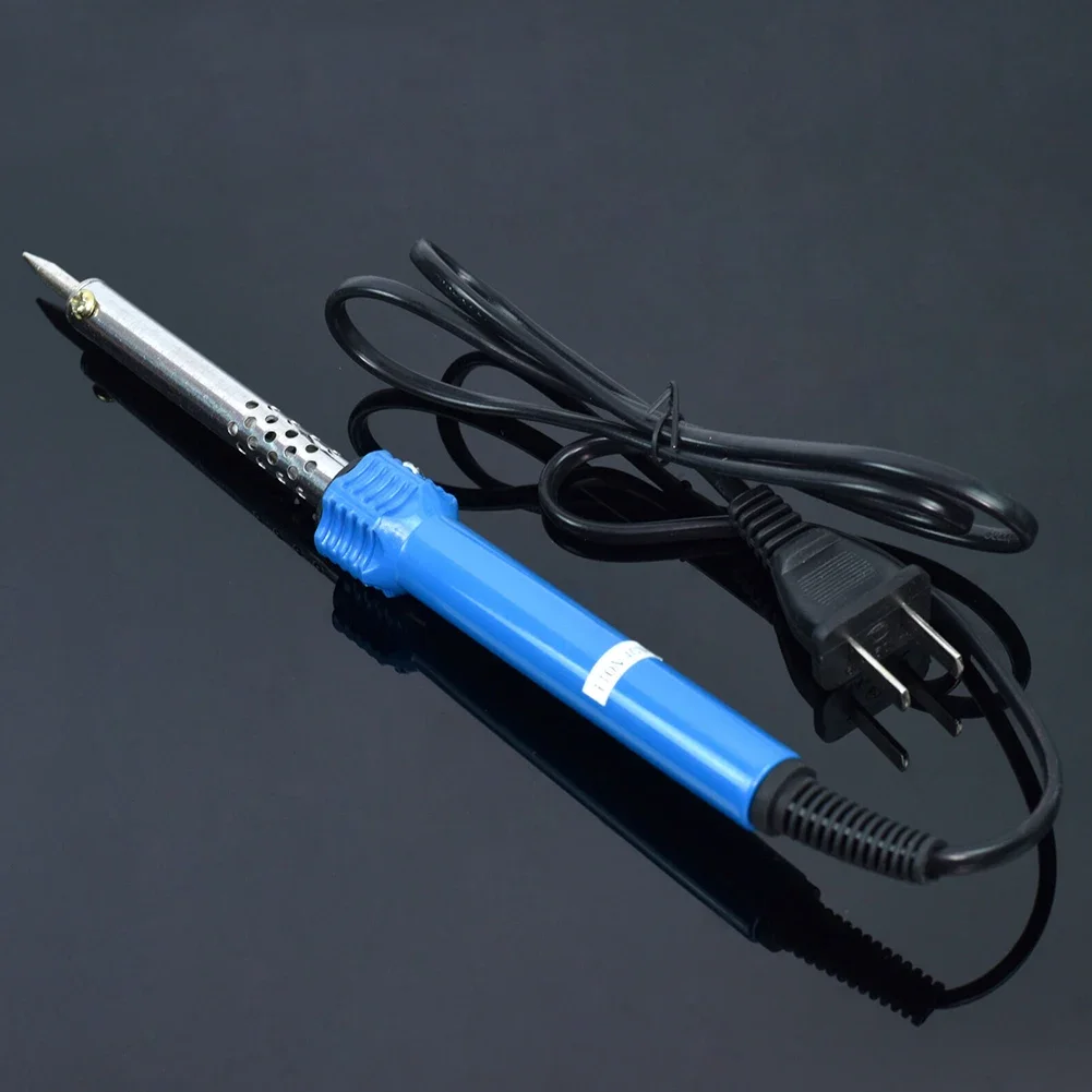 

Welding Solder Soldering Iron 110V 200Ω 30W/40W/60W 400 Degrees Celsius Accessories Blue+silver For IC Transistors
