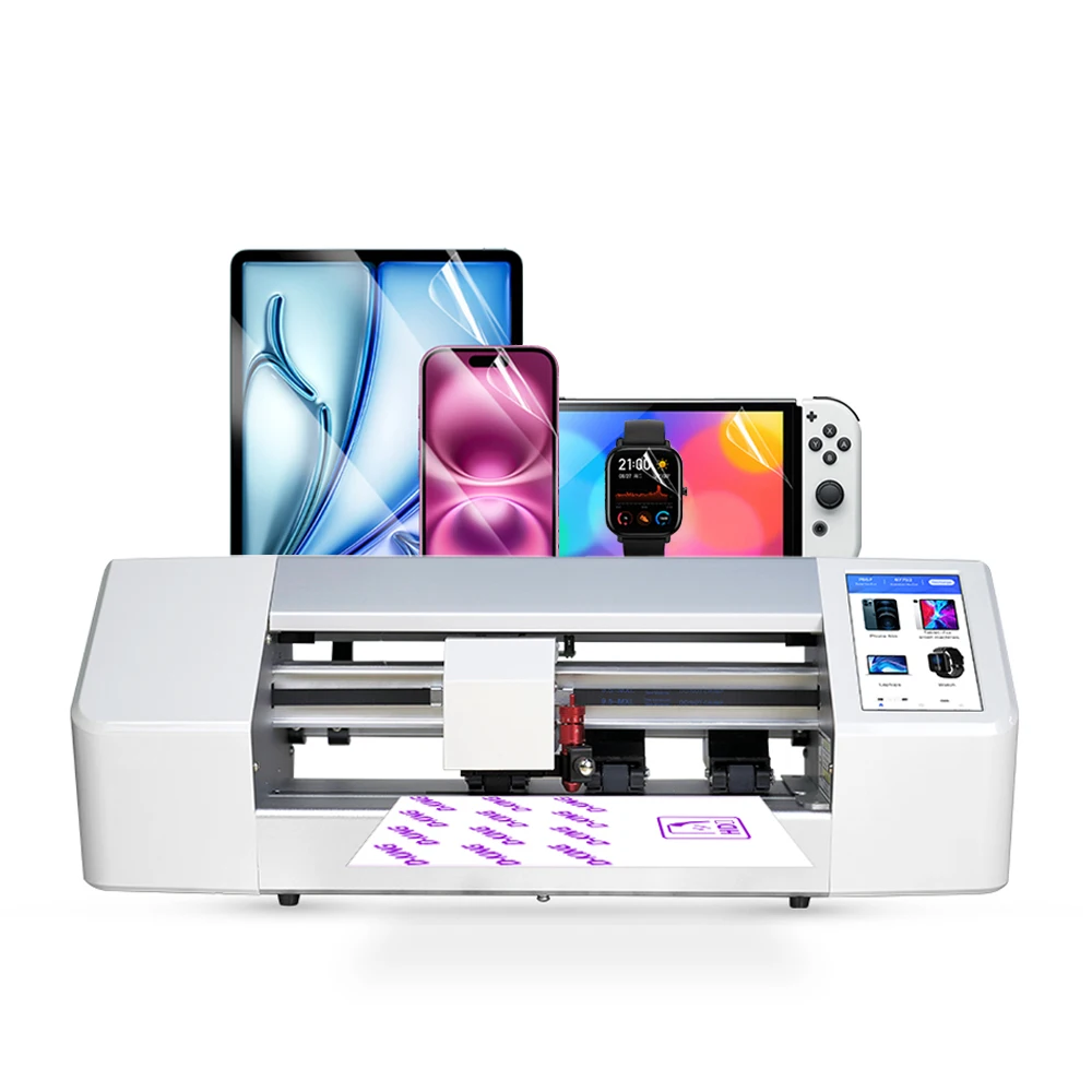 D-KING Smart Watch Camera Mobile Phone Front Film Cutter Back Skin Sticker Hydrogel Screen Protectors Cutting Plotter Machine