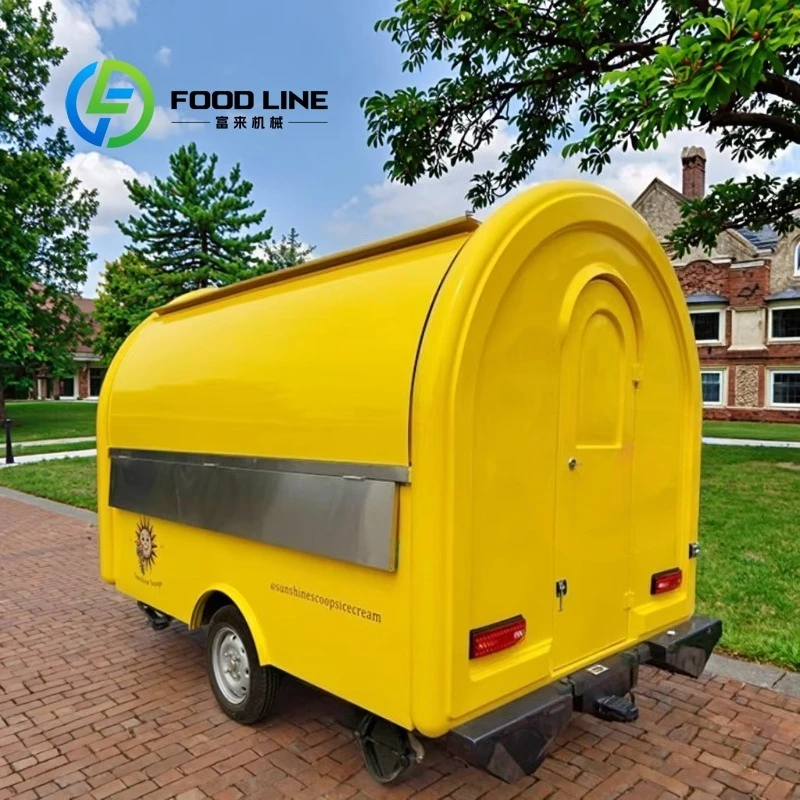 Customized Multifunctional Towable Food Trailer Pizza Hamburger Coffee Snack Baking Equipment Mobile Street Food Concession