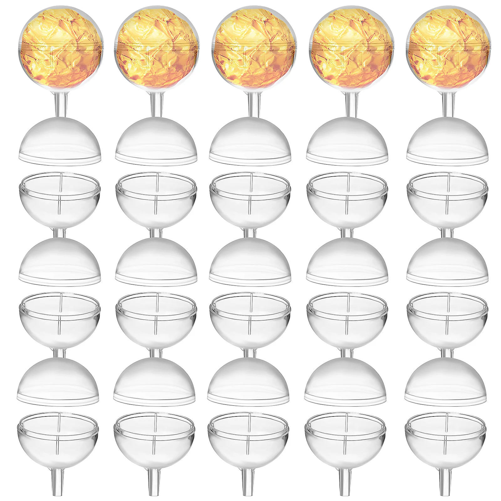 80 Uds. Soportes para ramo de Chocolate, envoltorios transparentes para tazas de dulces, tazas de Chocolate, soporte para trufa, suministros para fiesta de cumpleaños y San Valentín