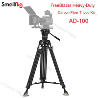 SmallRig  AD-100 FreeBlazer Heavy-Duty Carbon Fiber Tripod Kit One-key locking quick release plates Lightweight For DSLR Camera