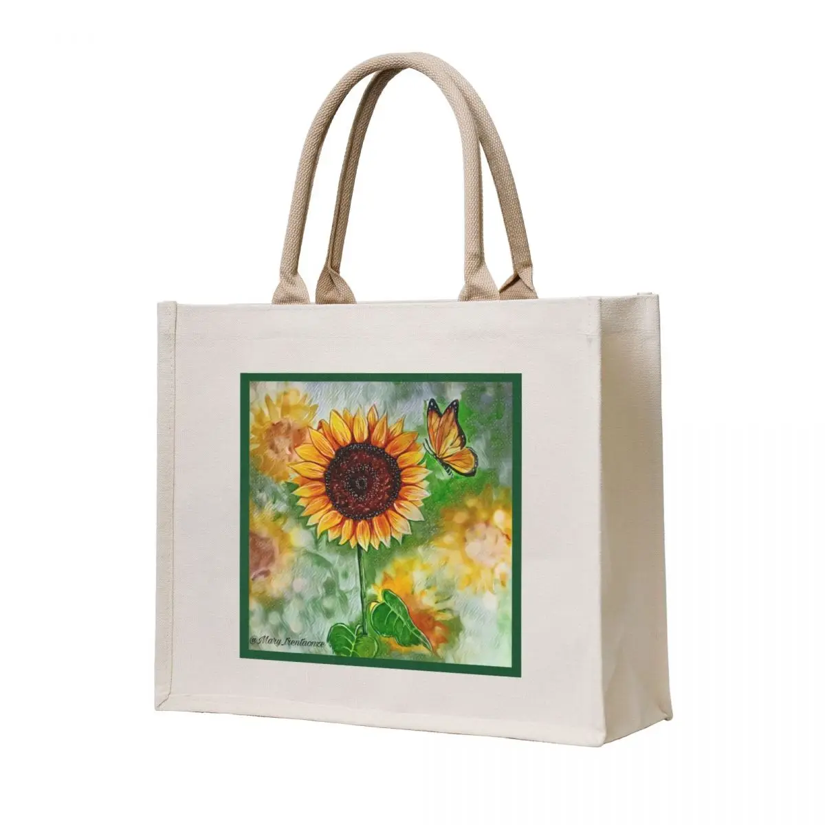 

Sunflower Tote Bag shopping bag logo Big bag Women's beach bags