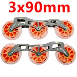 Speed frame 3x90mm 135-150mm supersonic skate wheel 90mm 85A
