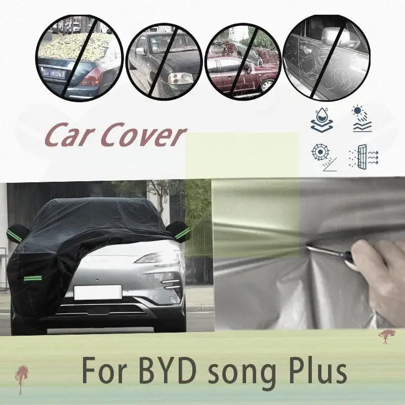 For Full for BYD Song Plus Outdoor Protection Snow Sunshade Waterproof Dustproof Car Covers