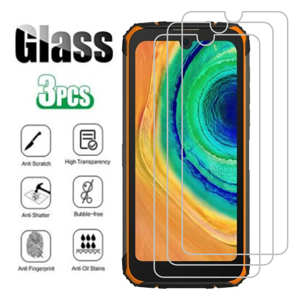 3Pcs Protection Glass For Doogee N40 Pro N30 N20 N10 S59 S86 S88 Plus S97 X93 X95 X96 S58 Tempered Screen Protective Cover Film