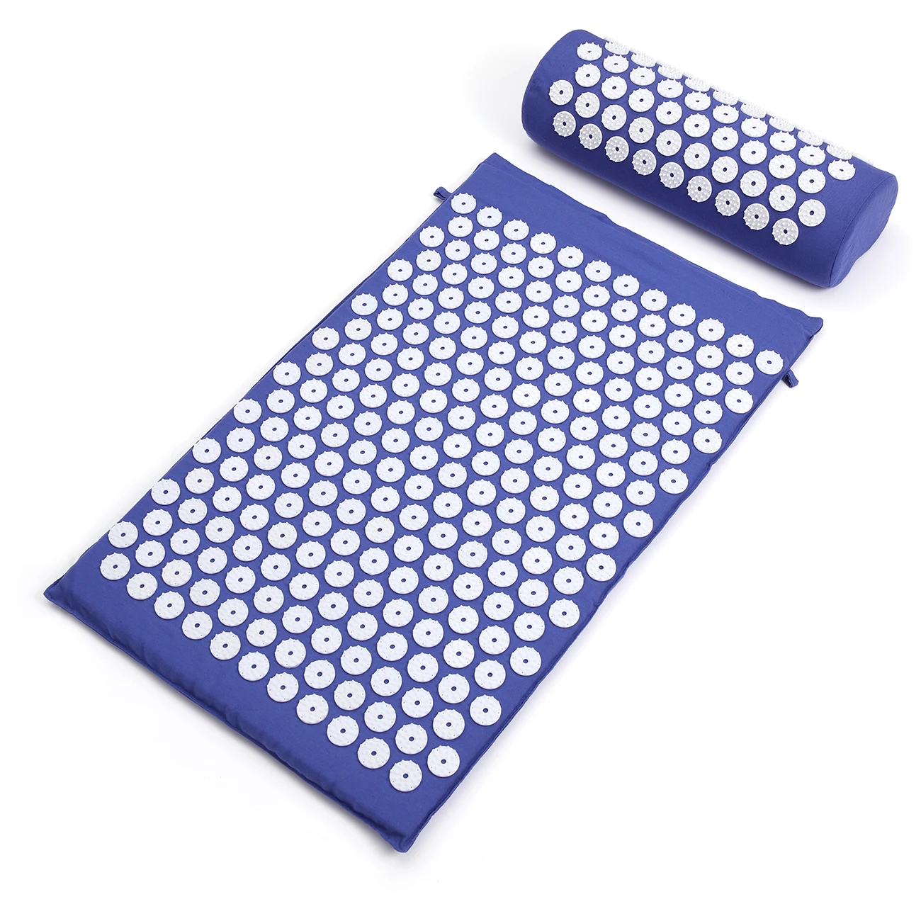 68*42*2cm  BLUE Acupressure Massage Mat & Pillow Set Free Storage Bag