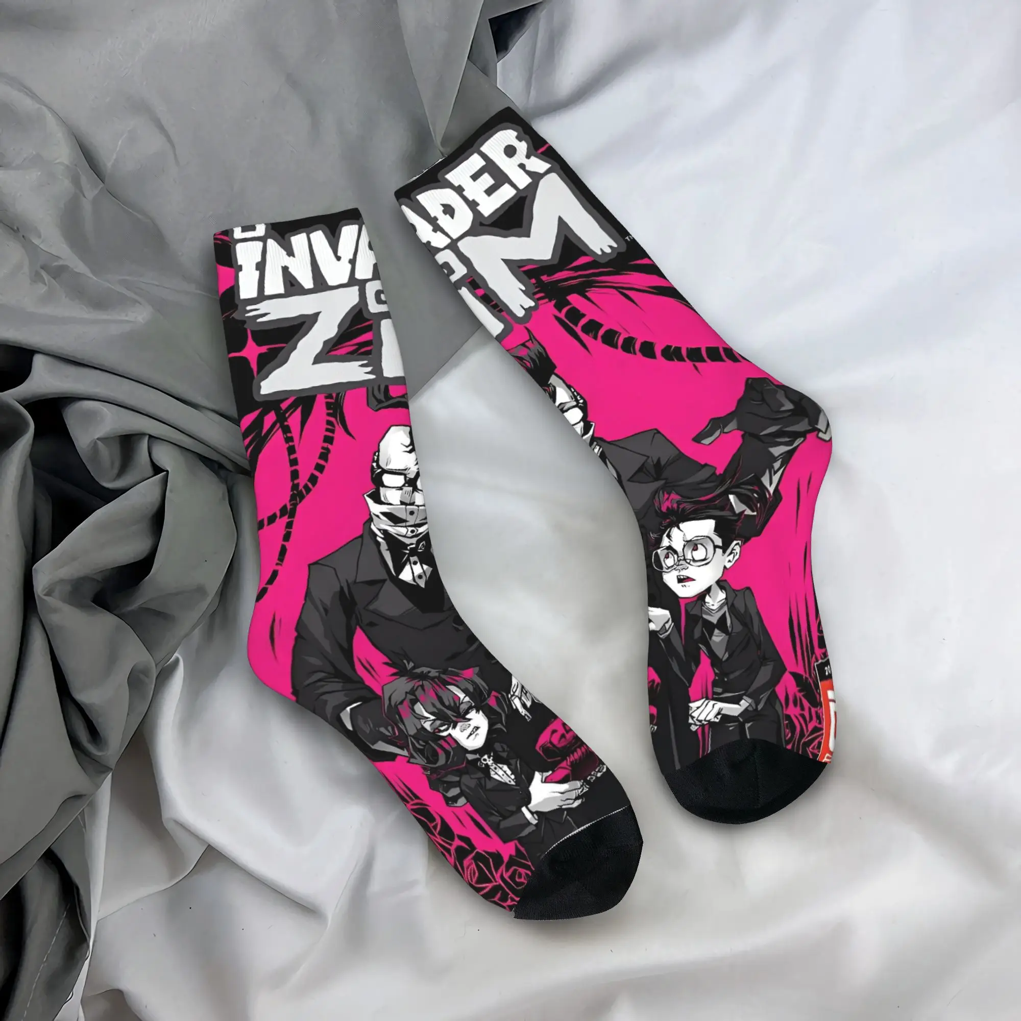 

Носки Invader Zim Movie, зимние чулки, элегантные мужские теплые мягкие носки, противоскользящие носки для скалолазания на заказ