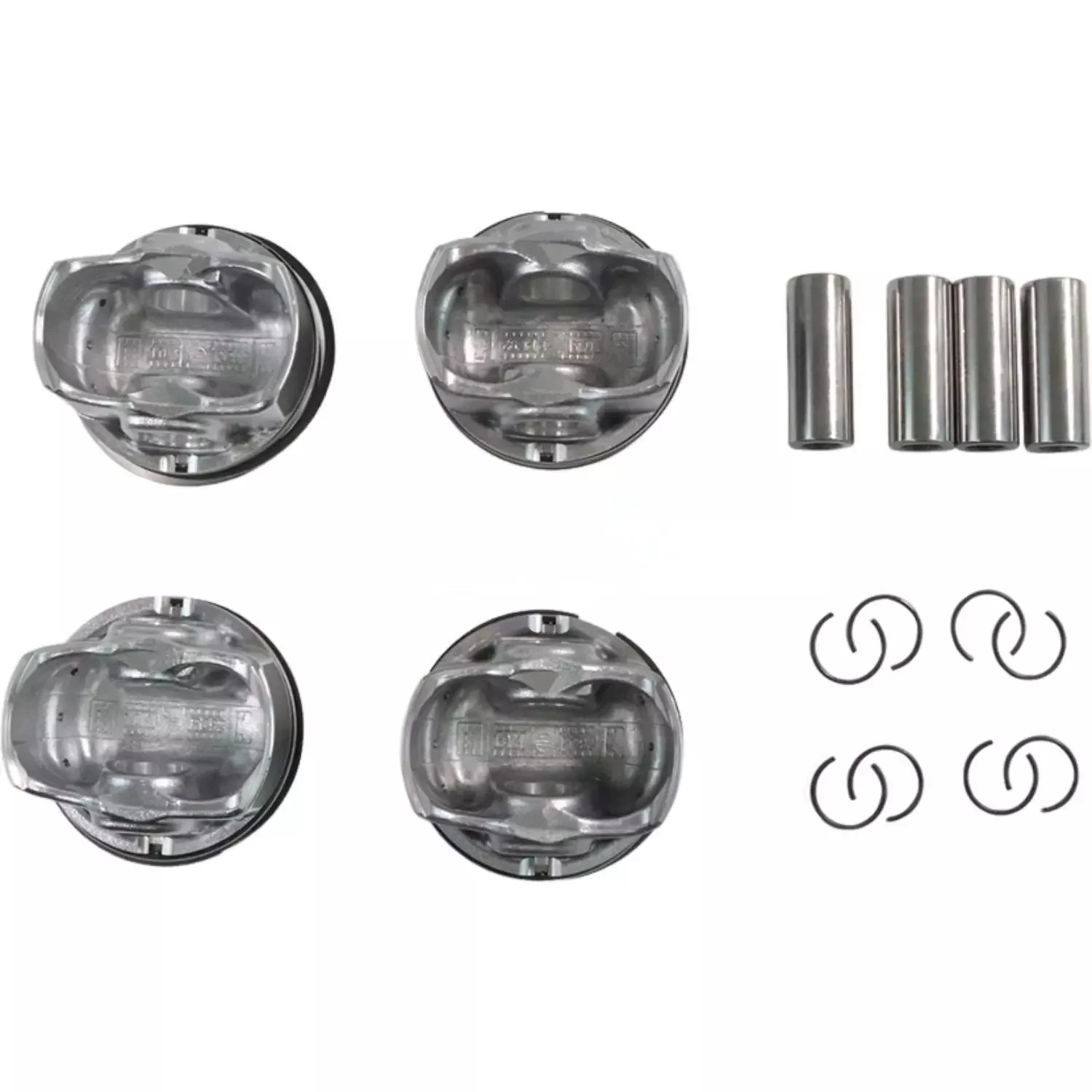 

4Pcs Engine Pistons Set w/Rings Pins 23410-2BCA0 For Hyundai Accent Verna i30 Kia Forte K3 G4FJ 1.6T Engines Pistons Accessories