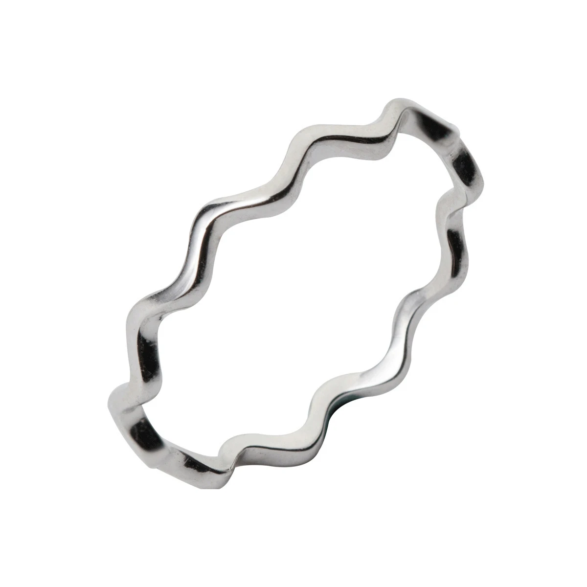 Modian Glossy Simple Wave Ring for Women Fashion 925 Sterling Silver Geometric Curve Rings Korea Style Fine Jewelry Girl Gift