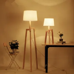 Modern Floor Lamps For Living room Bedroom Kitchen Standing Lamp Wooden Art Decor Bedsides Floor Lamps lamparas de pie salon