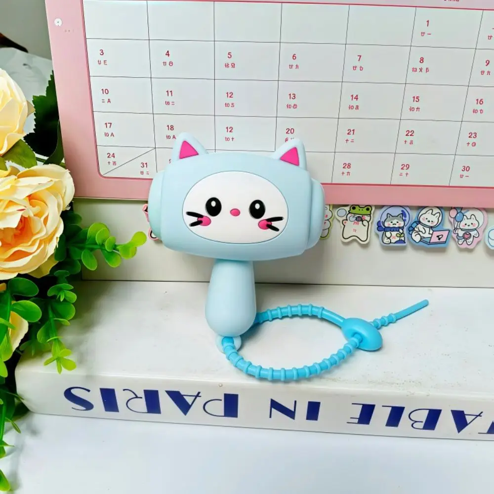 Fashion Gift Cartoon Panda Sound-Making Hammer Bag Pendant Plastic Sound Hammer Key Chain Cat Bag Charm Sound Boys Girls