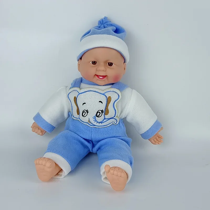 

Cotton 30cm strap smiling baby simulation doll 1pc teaching toy reborn baby Teaching toys