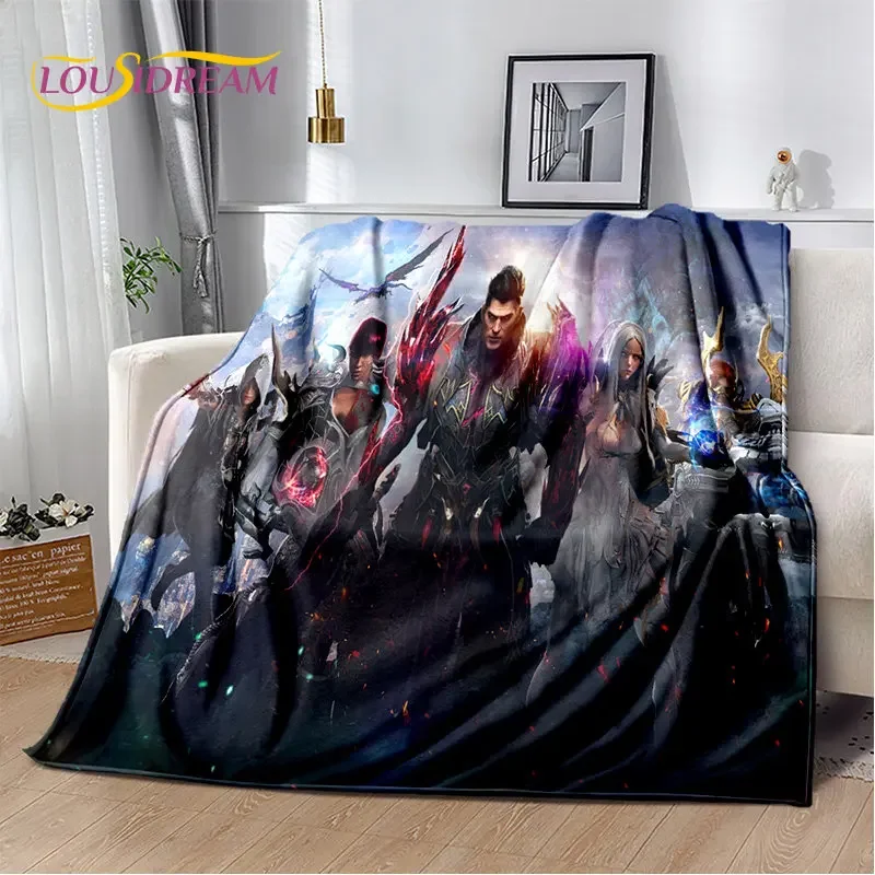 Lost Ark Game Gamer Cartoon Soft Plush Blanket,Flannel Blanket Throw Blanket for Living Room Bedroom Bed Sofa Picnic Cover Kids