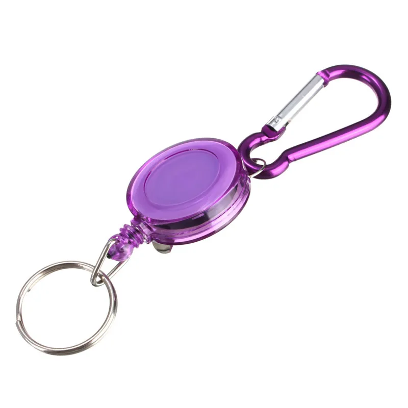 Retractable Badge Reel for Work Permit Employee's Pass Work Card Case Clip Employee's Card Keychain Clips ID Tag Clips