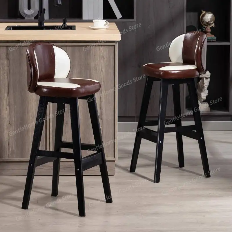 

Modern Minimalist Bar Chair Decorative Wide Pad Nordic Ergonomic Bar Chair Restaurant Upholstered Tabouret De Bar Furniture