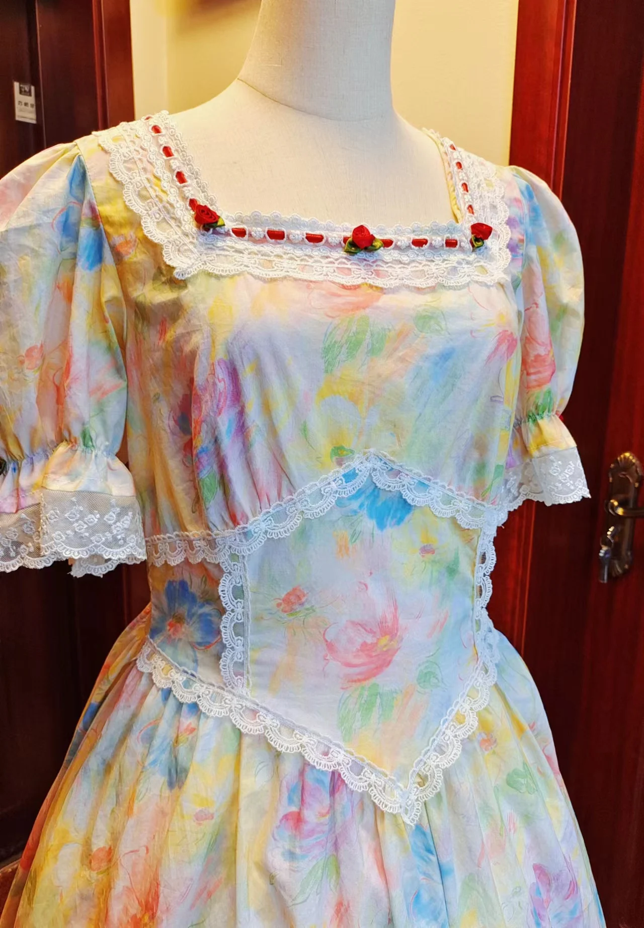 145x50cm, 60s Digital Printing Cotton Fabric, Color Lead Flowers, Dress Shirt, Home Wear, Handmade DIY Sewing Cloth